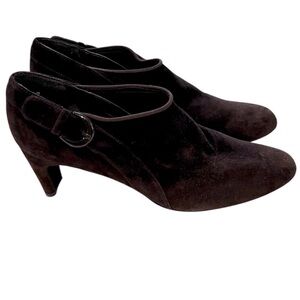 STUART WEITZMAN NWOB Chocolate Brown Suede Leather Ankle Boots Heels Size 10